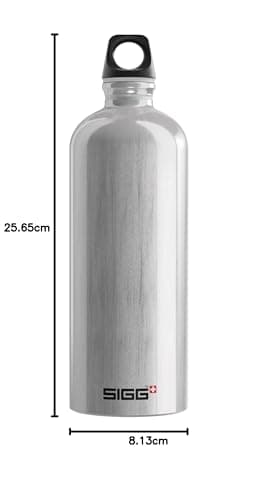 SIGG - Gourde Aluminium - Traveller - Certifiée Neutre En CO2 - Convient Aux Boissons Gazeuses - Étanche & Légère - Sans BPA - 0,6L / 1L