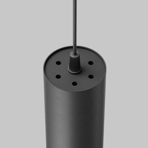 MAYTONI DECORATIVE LIGHTING Lampe Lustre plafonnier Focus LED Noir 12W Pour Salon, Cuisine, Chambre suspendue, Salle à manger, Bureau