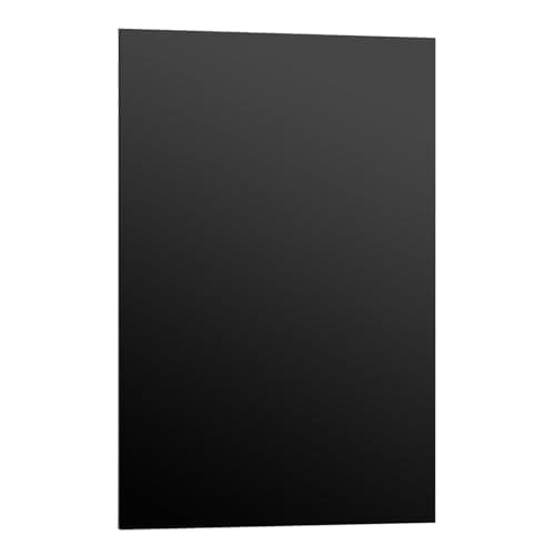 JOIKIT Lot de 3 feuilles acryliques noires A4, 297 x 210 x 3 mm, feuilles de acryliques noires, panneaux en acrylique noires pour travaux manuels et peinture