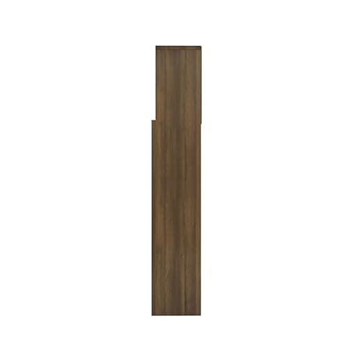 Coavain Tete de Lit 160 cm Tête de Lit Bois avec Rangement chêne Marron 160x19x103,5 cm