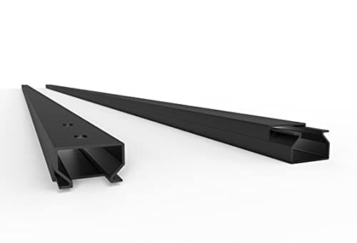 Lot de 10 passe-câbles à visser Noir 10 m 15 x 10 x 1000 mm