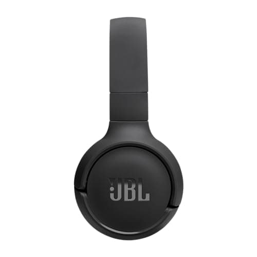 JBL Tune 520BT, casque audio sans fil, léger et confortable, Bluetooth 5.3, autonomie jusqu'à 57 h, charge rapide, son JBL Pure Bass, noir