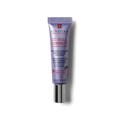 Erborian - CC Dull Correct - Soin Perfecteur Automatique de Teint - à Base de Centella Asiatica - Booster d’Eclat Illuminateur, Peau Unifiée - Crème Visage - Produit Coréen - 15ml