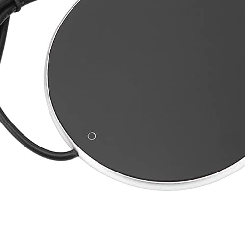Chauffe-Tasses Portable Chauffe-Boissons Intelligent à Température Constante avec Interrupteur Tactile Intelligent Chauffe-Tasses USB pour Tasses et Verres à Fond Plat Ø10,3 Cm (Argent)