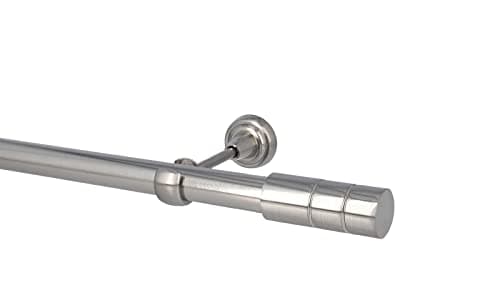 Sento 25mm Kit de Tringle à Rideau Metal, Classic, Acier Inoxydable ILUSION 540 cm (3x180cm)
