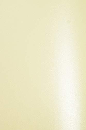 Netuno 20 feuilles de papier cartonné nacré crème A4 210x297 mm décoration
