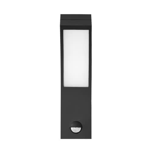 Adviti PIRYT LED 10W Lampe Exterieur Detecteur de Mouvement 800lm IP54 4000K Design Moderne Etanche (noir)