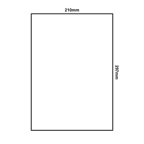 FungLam Papier Autocollant Mat Imprimante A4 100 étiquettes 210 x 297mm, A4 imprimables papier autocollant blanc,Étiquette autocollante,Blanc Mat, Pour Imprimante à Jet d'encre et Laser