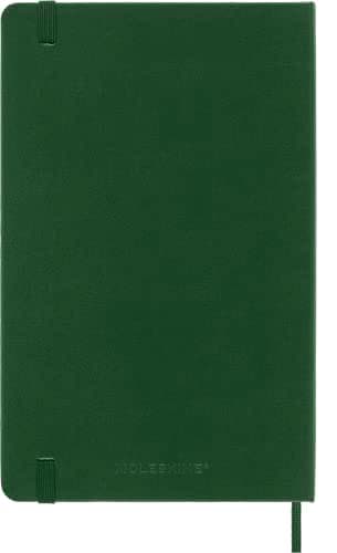 Moleskine - Carnet de Notes Classique Papier Lignés - Journal Couverture Rigide et Fermeture par Elastique - Couleur Vert Myrte - Taille Grand Format 13 x 21 cm - 240 Pages
