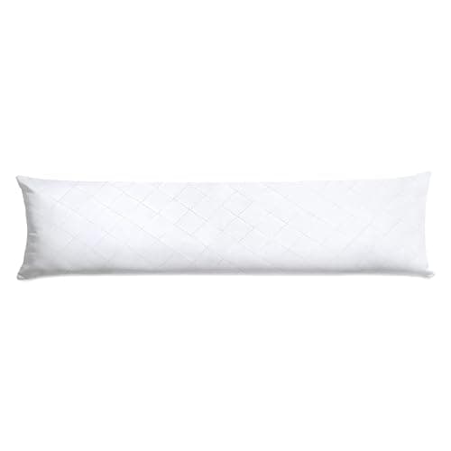 Totsy Baby Oreiller de Couchage latéral 40x200 cm - Oreiller de Corps latéral Oreiller de Confort Adultes Blanc Certificat Oeko TEX