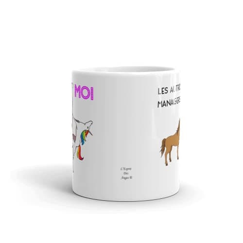 Tasse-Mug Collègue-Le Meilleur Manager Licorne - Idée Cadeau Patron Travail Nouveau Job