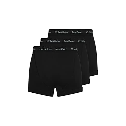 Calvin Klein Trunk 3pk Homme Trunk, Noir (Black W. Black Wb), L