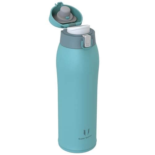 Super Sparrow Gourde Isotherme - INOX Bouteille Isotherme - 750ml - Mug Isotherme Étanche - Gourde Enfant sans BPA, pour Sport, Voyages, L'école, Bureau, Gym