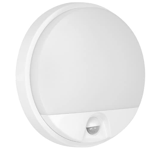 Adviti Agat Modern Applique Murale Exterieur Detecteur de Mouvement 4000K Lampe Detecteur de Mouvement Exterieur 800 lm Eclairage Exterieur avec Detecteur IP54