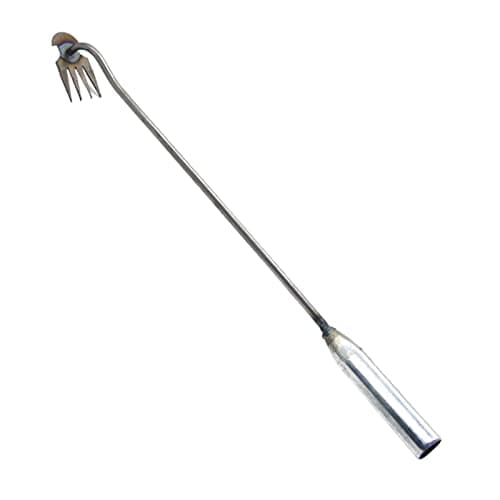 Hongjingda Désherbeur manuel en acier inoxydable - 4 dents - Pour le jardin, la cour, la terrasse