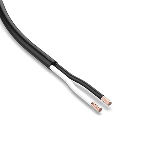 Auprotec Câble de véhicule 10 m - 2 x 0,75 mm2 - Câble rond 2 fils noir/blanc - Câble électrique FLRYY - Pour remorque de voiture