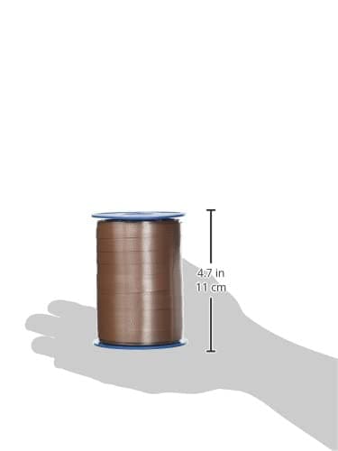 C.E. Pattberg AMERICA Ruban Paquet Cadeau marron, 250 m de Bolduc pour Emballage, Bolduc Largeur 10 mm, Accessoire de Décoration & Bricolage DIY, Ruban Décoratif pour Présents, en Toute Occasion
