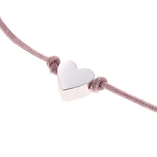 Bracelet cordon coeur sur carte et SUPERBE boîte cadeau. CADEAU à offrir à sa NOUNOU adorée. Bracelet ajustable. Cadeau original. (NOUNOU)