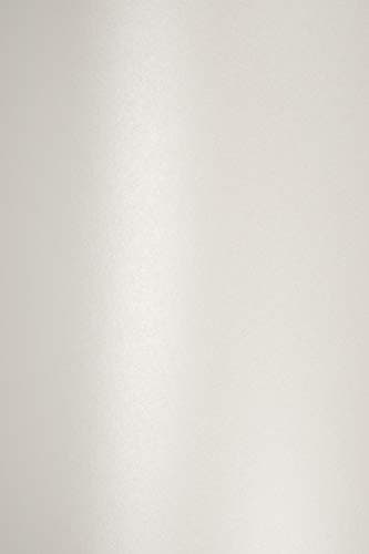 Netuno 10x papier nacré blanc A5 210x148 mm 120g Majestic Marble White papier perlé papier brillant papier décoratif pour invitations cartes de vœux Noël mariage anniversaire papier de bricolage