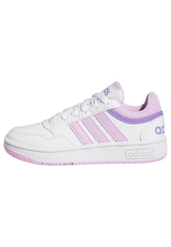 adidas Mixte Enfant Hoops Shoes Chaussures, Cloud White Lilac Violet Fusion, 40 EU