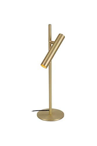 LUUK LIFESTYLE Lampe de lecture LED, lampe de chevet, lampe de bureau, lampe de bureau, contrôle tactile, design nordique scandinave, style épuré, aspect esthétique, fonctionnement intuitif, or mat