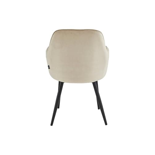 COLENIS® - Melissa - Chaise de Salle à Manger, Moderne, Chaise de Cuisine en Velours et métal Pieds - Lot de 6, Beige