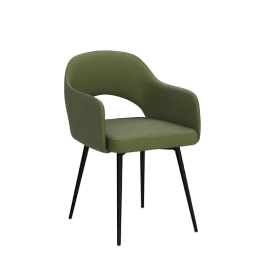 chairus Lot de 2 Chaises de Salle à Manger en Velours Moderne Fauteuil Rembourrée Chaise Pivotante à 360° pour Bureau Salon (Vert-2 (Velours))