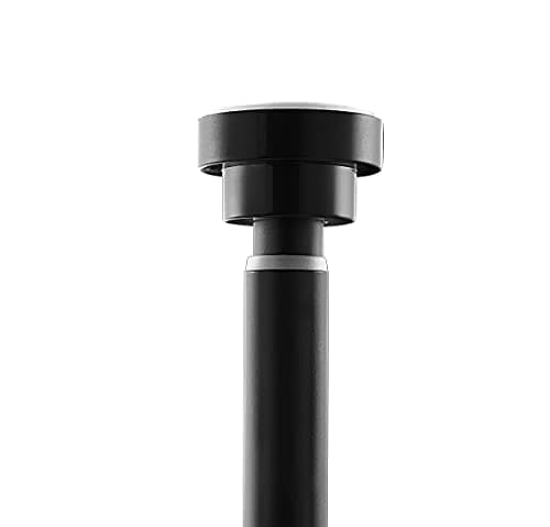 ACAZA - Tringle Rideau Extensible de 125 à 220 cm - Sans percage - Autobloquante - Tringle Telescopique sans Percage - Noir