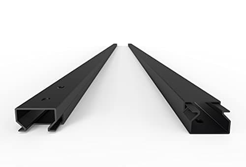 Lot de 10 passe-câbles à visser Noir 10 m 15 x 10 x 1000 mm