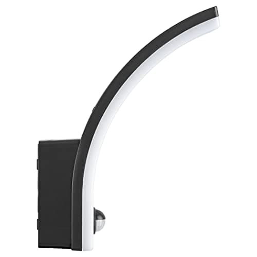 SEBSON LED Luminaire Exterieur avec Detecteur de Mouvement 9m/140° - Eclairage Exterieur Anthracite 20W 1550lm 6000K - IP65 Applique Murale
