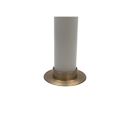 FRITZ COX Bougeoir doré en laiton « Memento » pour bougies de 6 cm | Design élégant | Assiette dorée pour votre décoration de table | Idéal pour une bougie de mariage ou une bougie de table