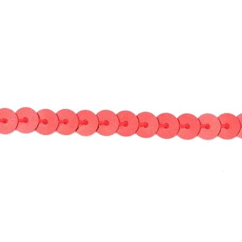 Agatige 100 Yards Rouleaux de Paillettes Sequins, 6 mm Paillettes Ruban Rouleau Paillette Couleur Perles Paillettes Sequin, Couleur Rubans à Paillettes pour Fabrication de Bijoux et Couture(Rouge)