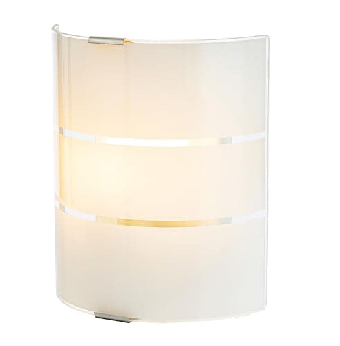 Lindby Applique Murale Vincenzo à intensité variable (Moderne) en Blanc Verre e. a. pour Salon & Salle manger (1 lampe,à E14), Applique, Lampe Murale, Eclairage, Luminaire Mural
