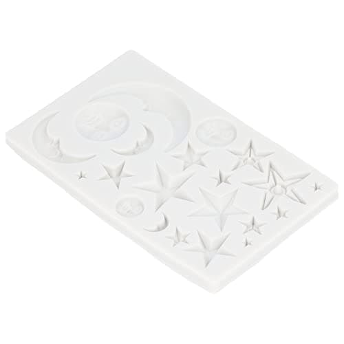Moules en silicone lune et étoile, Moules à Chocolat en Silicone Antiadhésifs en, Fondant étoile Lune, moule à gâteau en silicone pour fête sur le thème du De Décoration