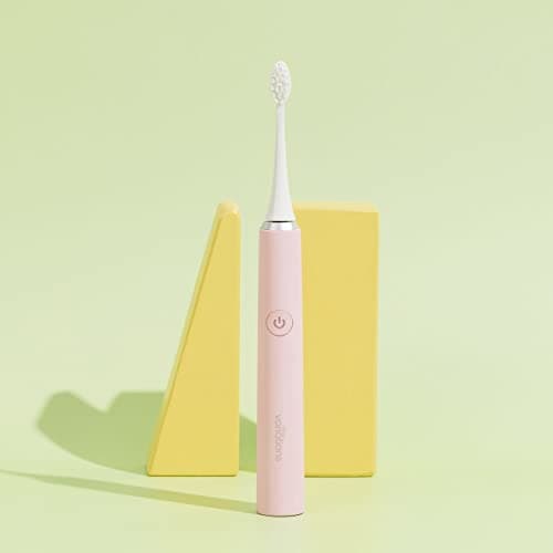 My Variations - Brosse à Dents Électrique Sonique - Rechargeable - 1 Mois de Batterie - 5 Modes de Brossage - Minuteur de 2 Min Intégré - 1 Manche et 1 Brossette (Rose)