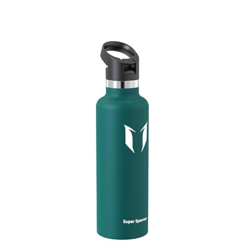 Super Sparrow Gourde Isotherme - 18/10 Ultra Léger Bouteille Isotherme - 750ml - Gourde INOX Bouche Standard - Gourde Enfant sans BPA, pour Sport, Voyages, L'école, Bureau, Maison