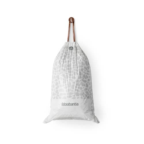 Brabantia Sacs Poubelle PerfectFit (Code L - 40L / 45L), Ultra Résistant, Poignées Coulissantes (40 Sacs)