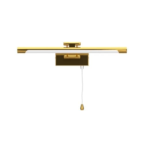 MantoLite Applique Murale 8W Applique Liseuse 40CM Interieur Laiton Salle de Bains Miroir Lampe 3000K Murale LED avec Tête de Lamp Pivotante Lampe de Lecture 900LM pour Tableaux et Vitrines Luminaires