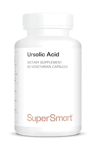 Acide Ursolique - Aide à Préserver la Masse Musculaire - Anti-Inflammatoire Naturel - Anti- âge - Extrait de Feuilles de Néflier du Japon Standardisé à 25% d’Acide Ursolique - Vegan - Supersmart