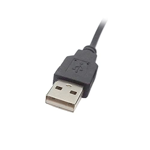 Jser Câble de charge USB 2.0 type A mâle vers prise d'alimentation 5,5 x 2,5 mm CC 5 V 80 cm