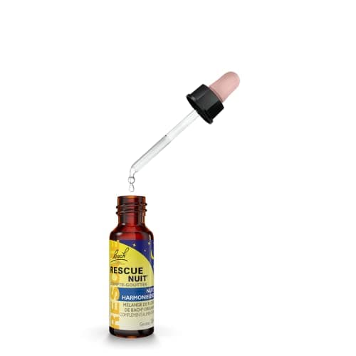 Rescue Nuit Kids Compte-gouttes, Participe à des nuits sereines, sans alcool, Vegan, Complément alimentaire, 1 Flacon Compte Gouttes x 10 ml