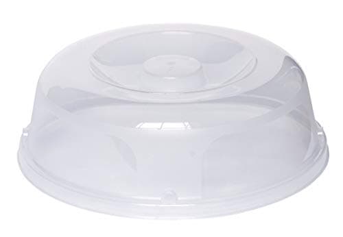 CURVER Couvre Assiette Micro-Ondes - Cloche Couvre-Plat - 27x27x8,9 cm - Transparent