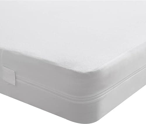 Beedsooth Housse de Matelas élastique avec Fermeture, Hypoallergénique Protège-Matelas Imperméable et Respirante, Doux Alèse - 80x190cm, Hauteur 20cm, Blanc