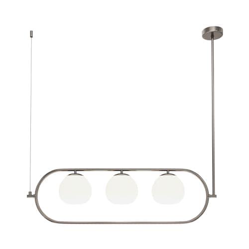 MAYTONI Lampe à Suspension Série Erich Style Modern, Armature métallique, diffuseur en verre dépoli, E14x3 40W