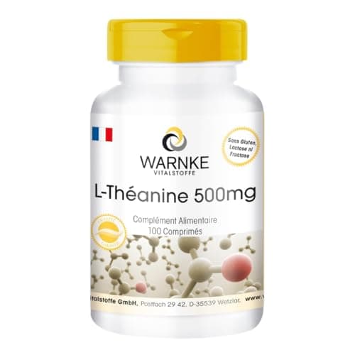 L-Théanine comprimés - 500mg - vegan - 100 comprimés - Acides aminés | Warnke Vitalstoffe - Qualité des pharmacies allemandes