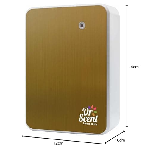 Dr Scent Diffuseur de Parfum et d'huiles essentielles à Froid pour la Maison, la Chambre, Le Bureau Couleur Miroir Or