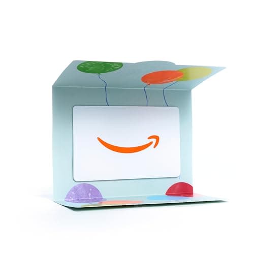 Amazon Physical Gift Card in a Mini Envelope - Bright Balloons