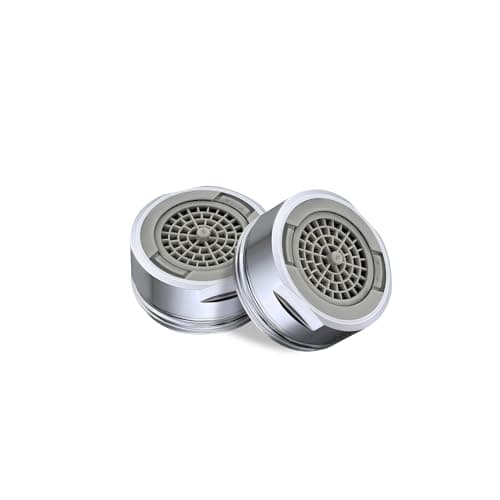 2 Pièces Mousseur Robinet M24 en Laiton, Angle de Sortie D'eau Réglable Aérateur, Filtre de Nettoyage Amovible, Economiseur D'eau pour Robinet, 2Modes D'eau Pétillante, pour Salle de Bain et Cuisine