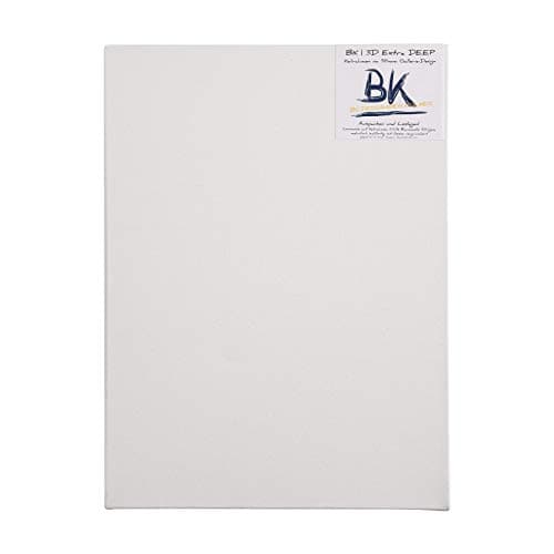 BK BILDERRAHMEN KOLMER 4 Toiles sur Chassis B.K. Deep Edge 80x100 cm | Super Profondeur, prêtes à Peindre, 100% Coton