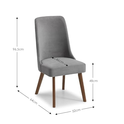Julian Bowen Lot de 2 chaises de salle à manger Huxley, gris